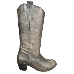Vintage Felmini Brown Distressed Riding Boot Size 39 US 8.5